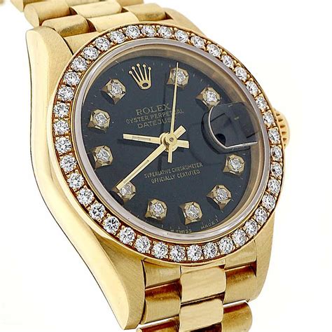 rolex date diamond dial|rolex diamond bezel price.